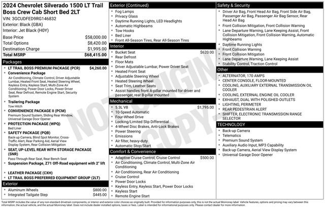 Used 2024 Chevrolet Silverado 1500 LT Trail Boss w/ LT Trail Boss Premium Package AWD/4WD image 6