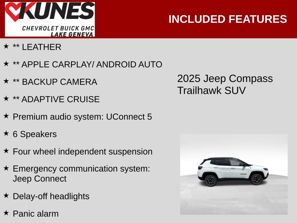 Used 2025 Jeep Compass Trailhawk AWD/4WD image 2
