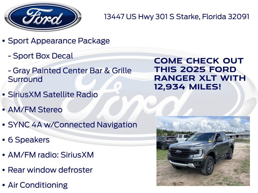 Certified 2025 Ford Ranger XLT w/ Trailer Tow Package RWD image 21