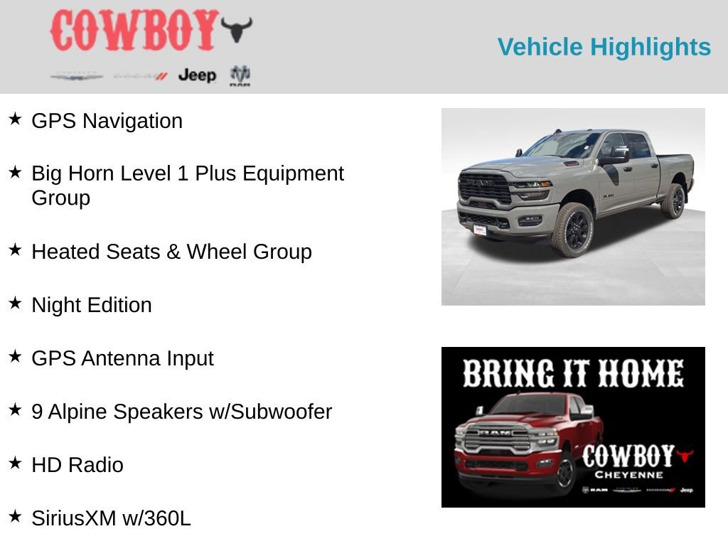New 2026 RAM 2500 Big Horn image 2