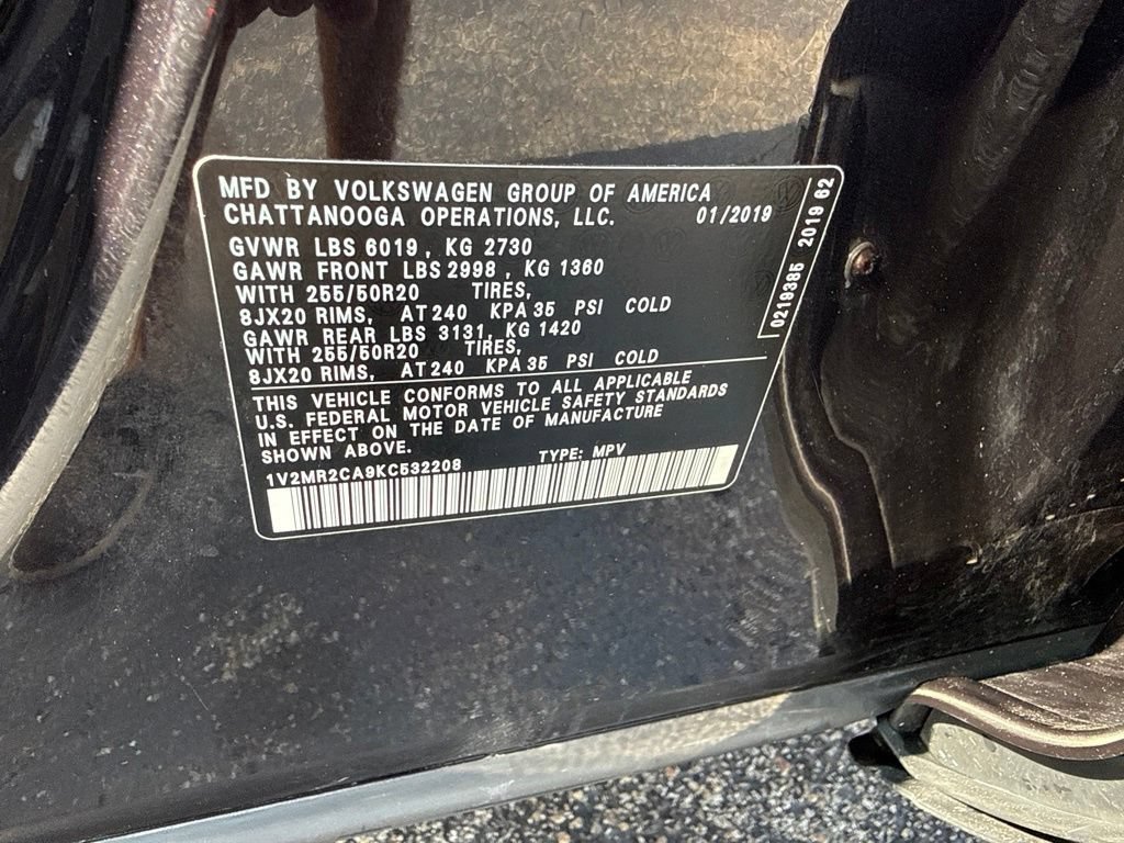 Used 2019 Volkswagen Atlas SEL AWD/4WD image 11