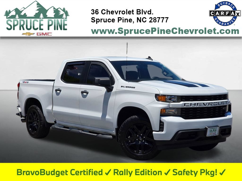 Certified 2022 Chevrolet Silverado 1500 Custom w/ Rally Edition AWD/4WD image 1