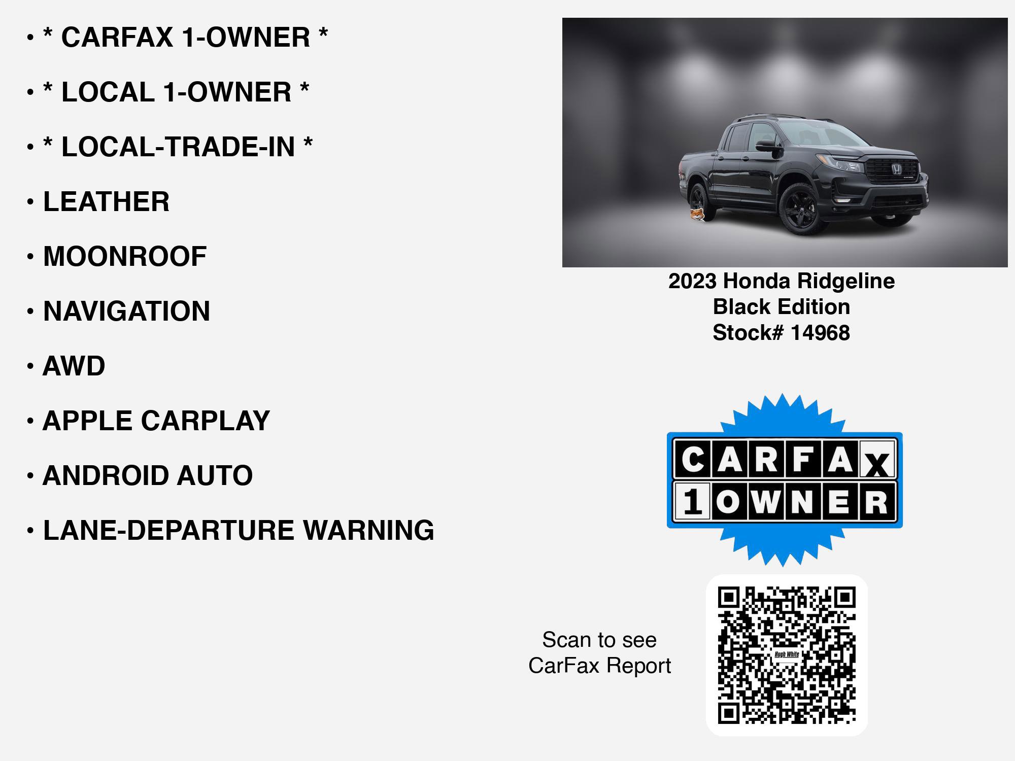 Used 2023 Honda Ridgeline Black Edition image 7