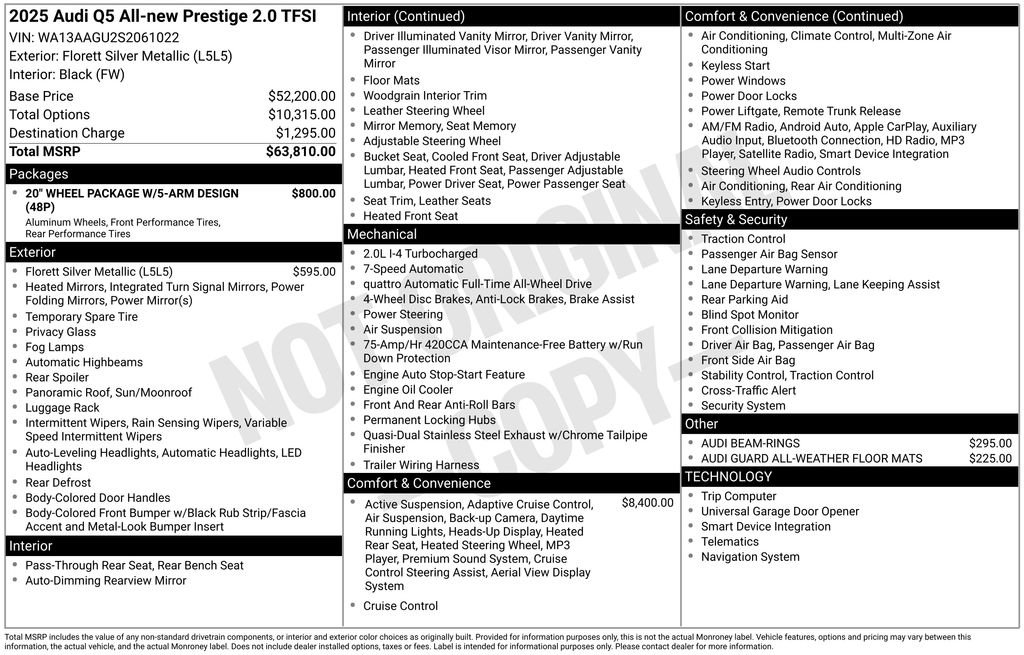 Used 2025 Audi Q5 Prestige AWD/4WD image 33