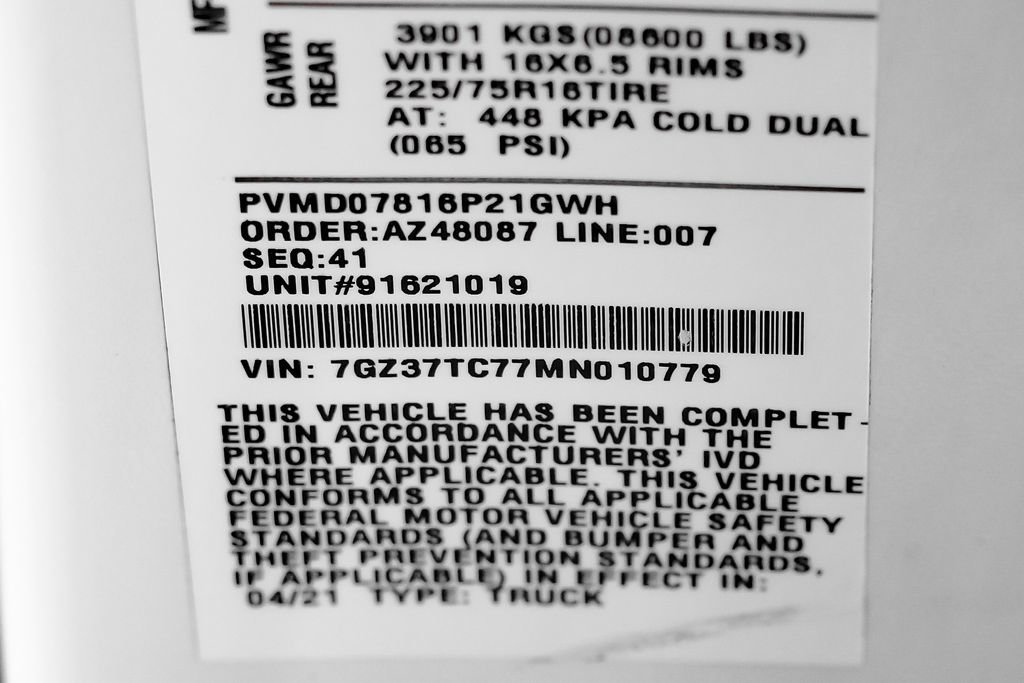 Used 2021 GMC Savana 3500 Extended w/ Power Convenience Package RWD image 41