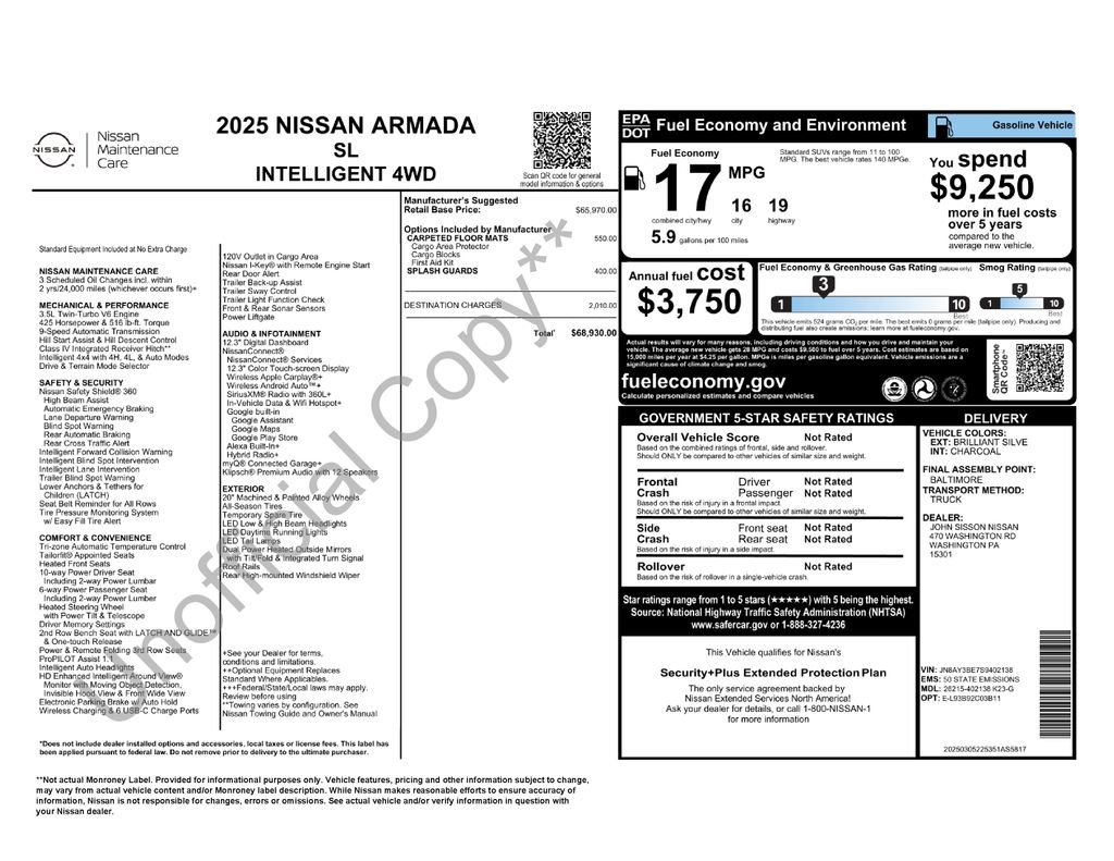 New 2025 Nissan Armada SL image 6