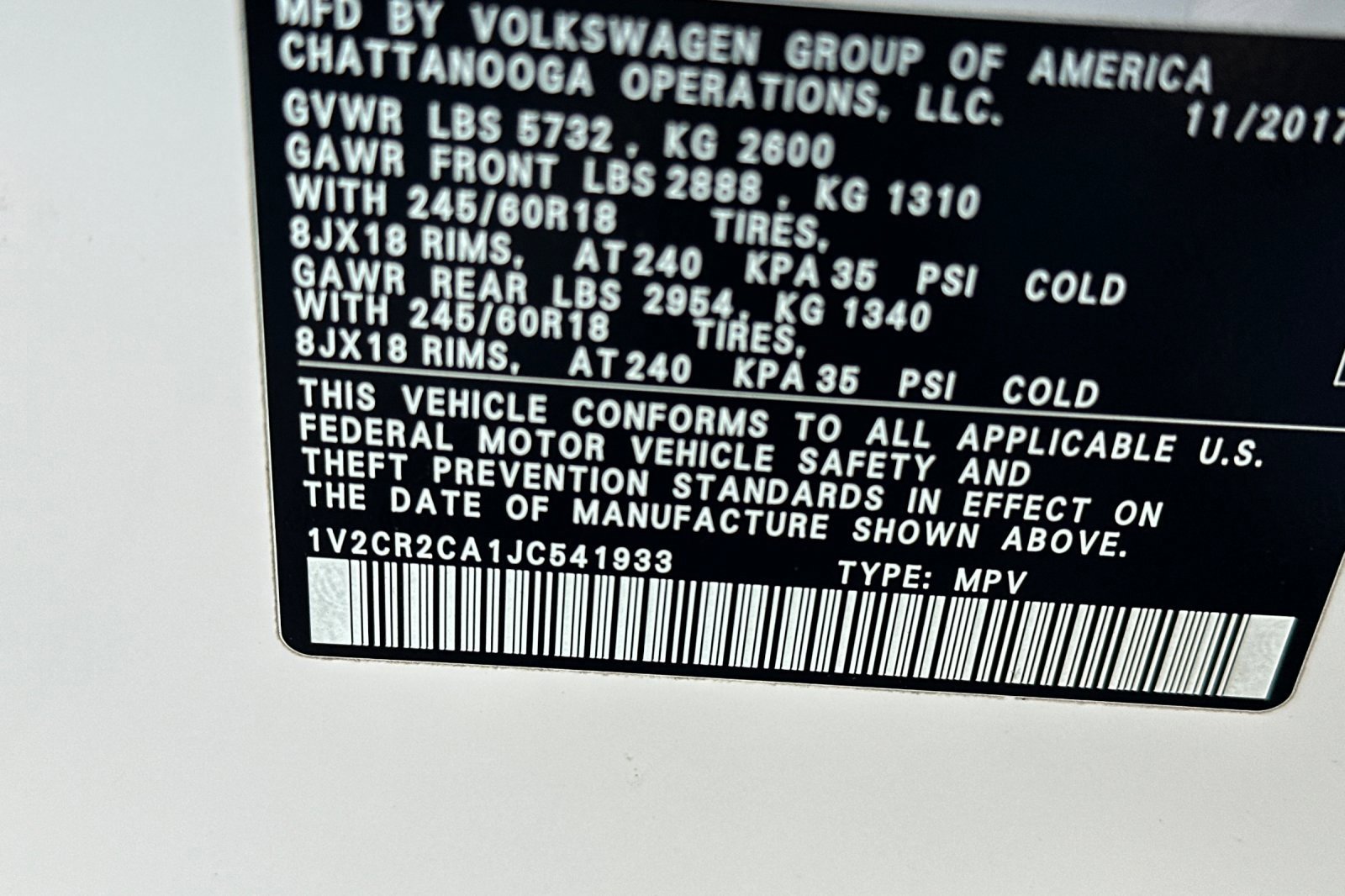 Used 2018 Volkswagen Atlas SE image 31