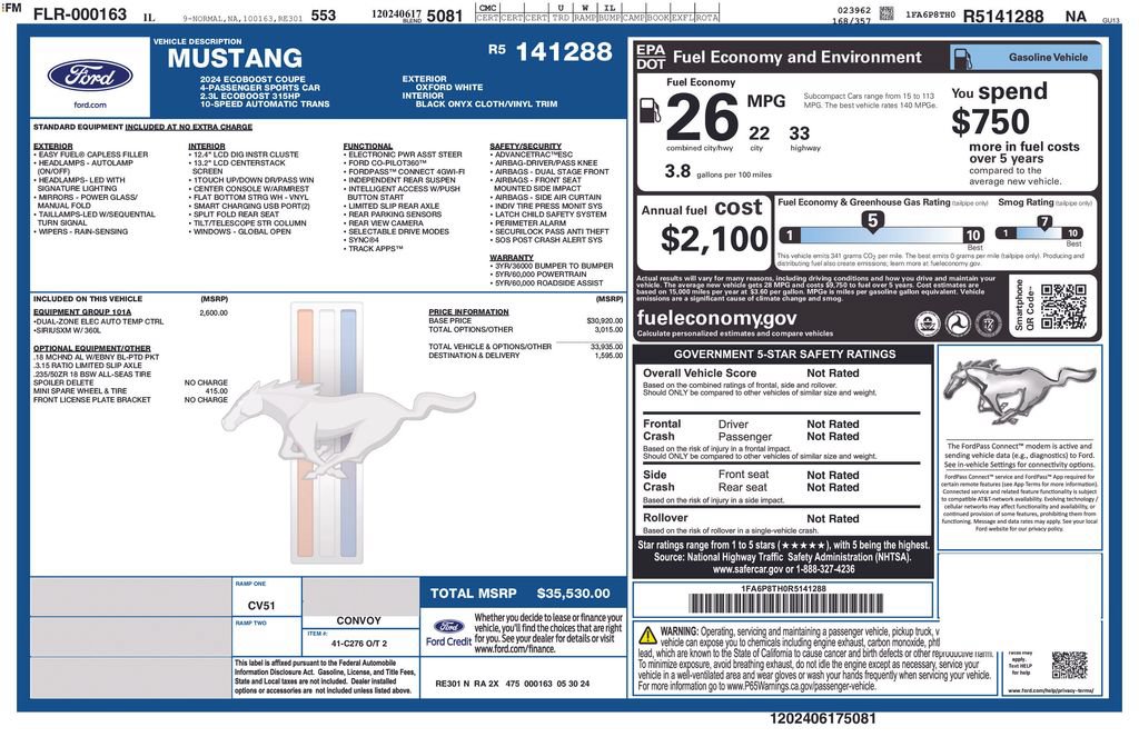 Used 2024 Ford Mustang Coupe RWD image 26