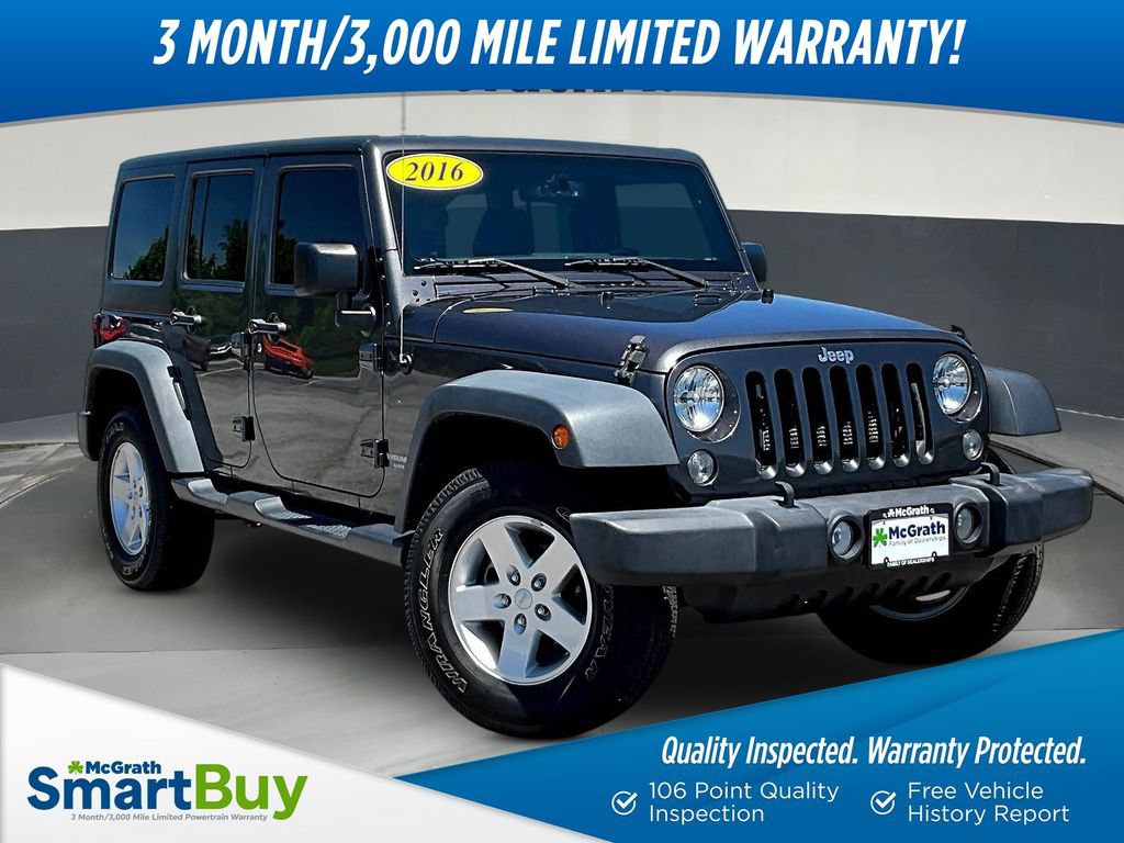 Used 2016 Jeep Wrangler Unlimited Sport w/ Quick Order Package 24S AWD/4WD image 1