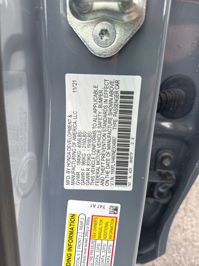 Certified 2022 Honda Civic Sport Touring image 24