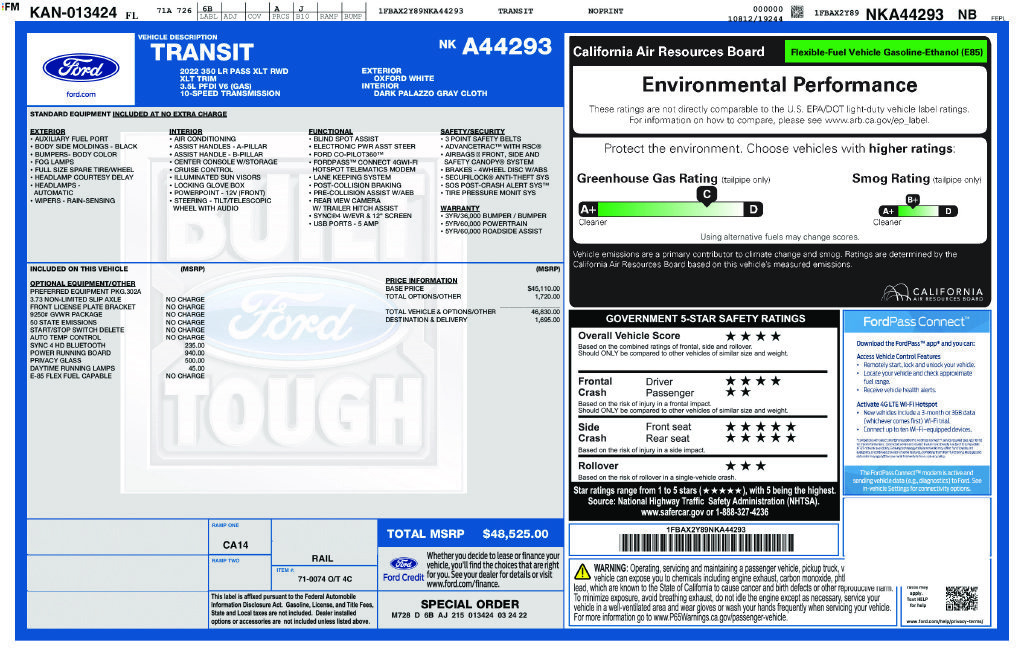 Certified 2022 Ford Transit 350 XLT RWD image 5