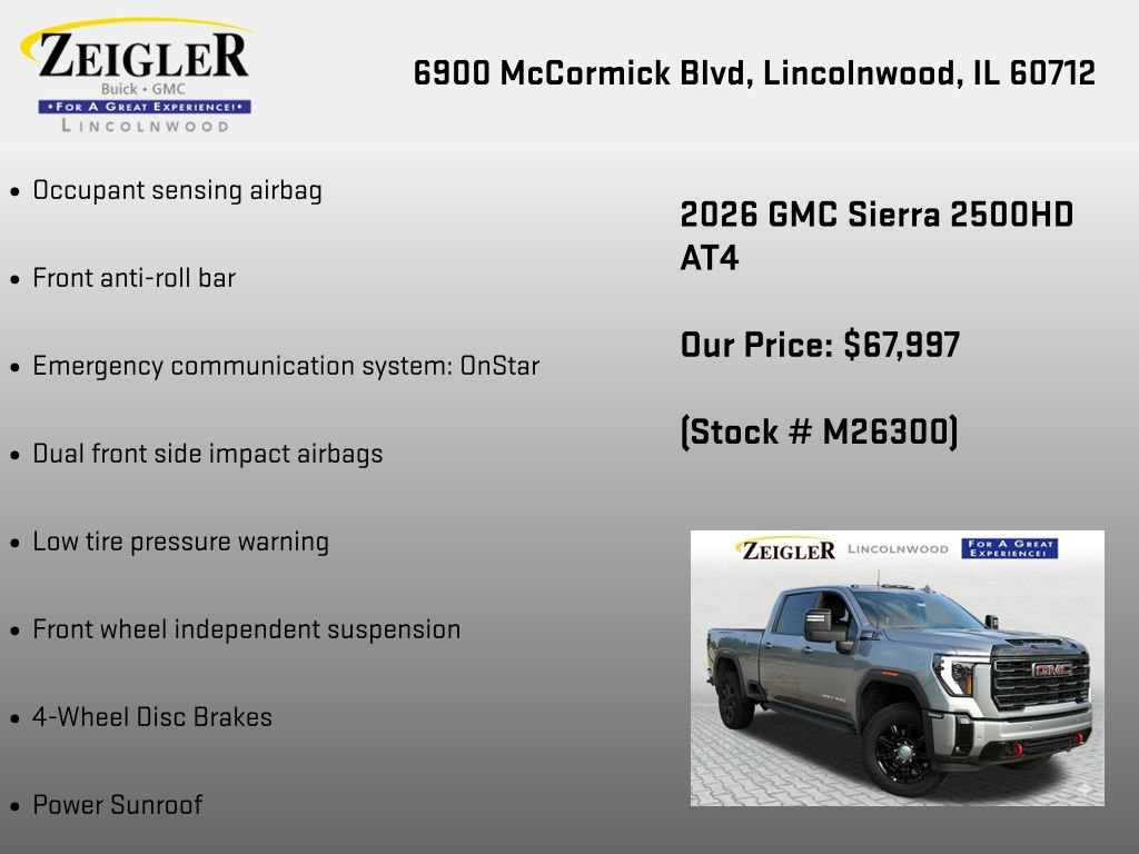 New 2026 GMC Sierra 2500 AT4 w/ AT4 Premium Plus Package AWD/4WD image 36
