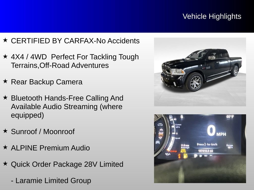 Used 2018 RAM 1500 Limited AWD/4WD image 4