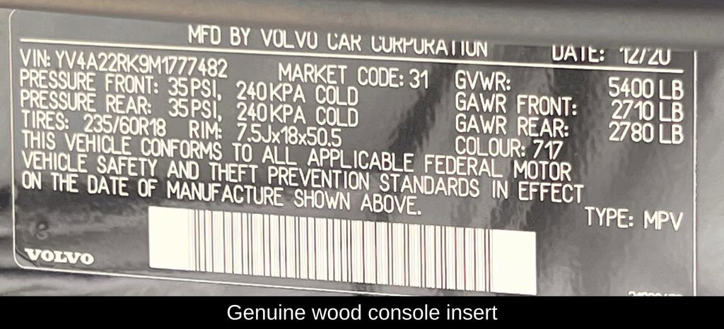 Used 2021 Volvo XC60 T6 Momentum image 36