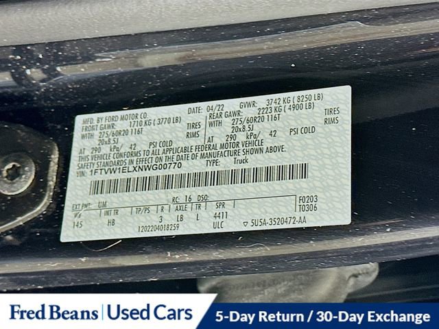 Certified 2022 Ford F150 Lightning Lariat image 37