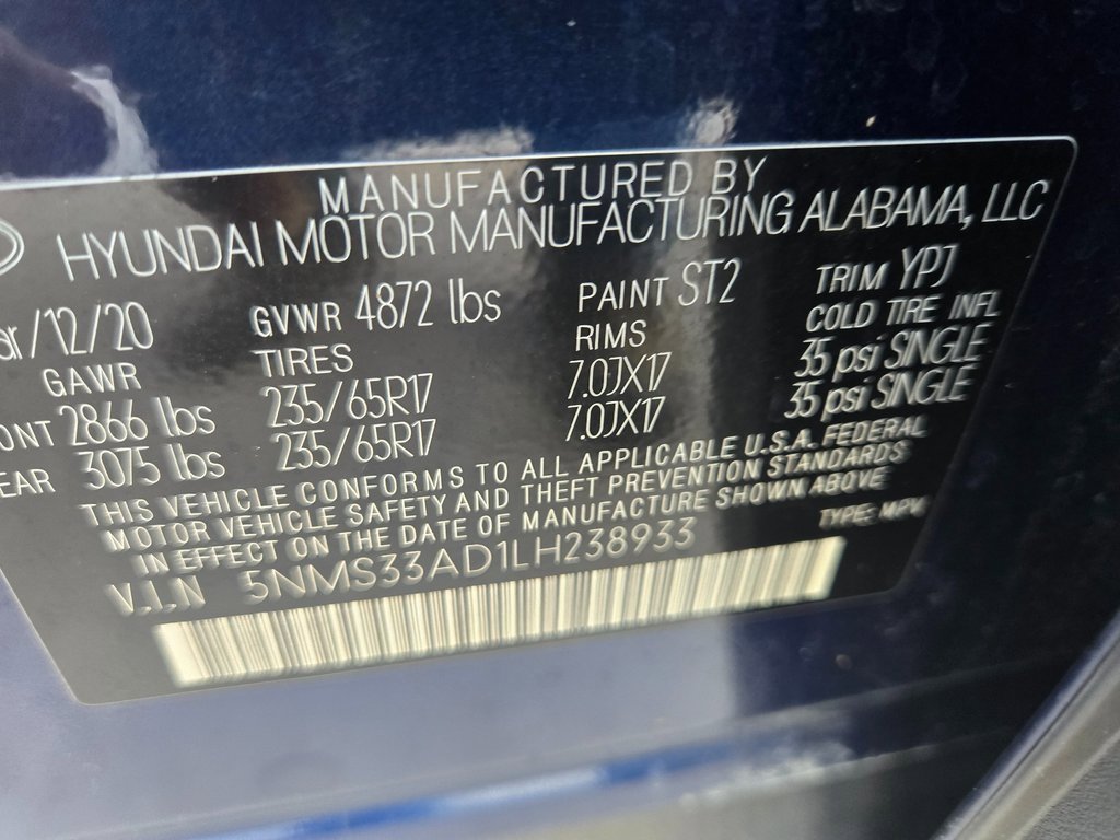 Used 2020 Hyundai Santa Fe SEL image 12