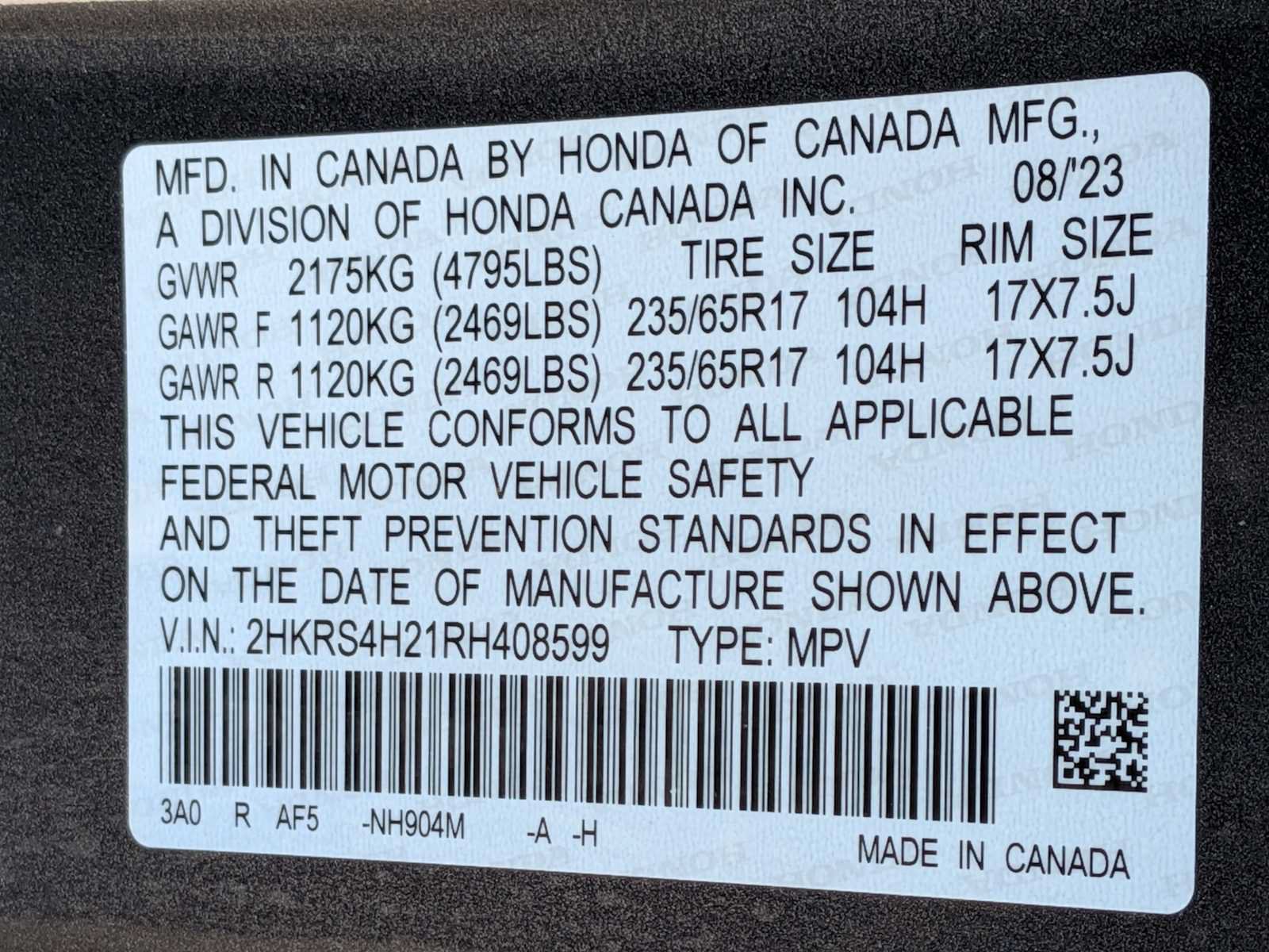 Certified 2024 Honda CR-V LX image 30