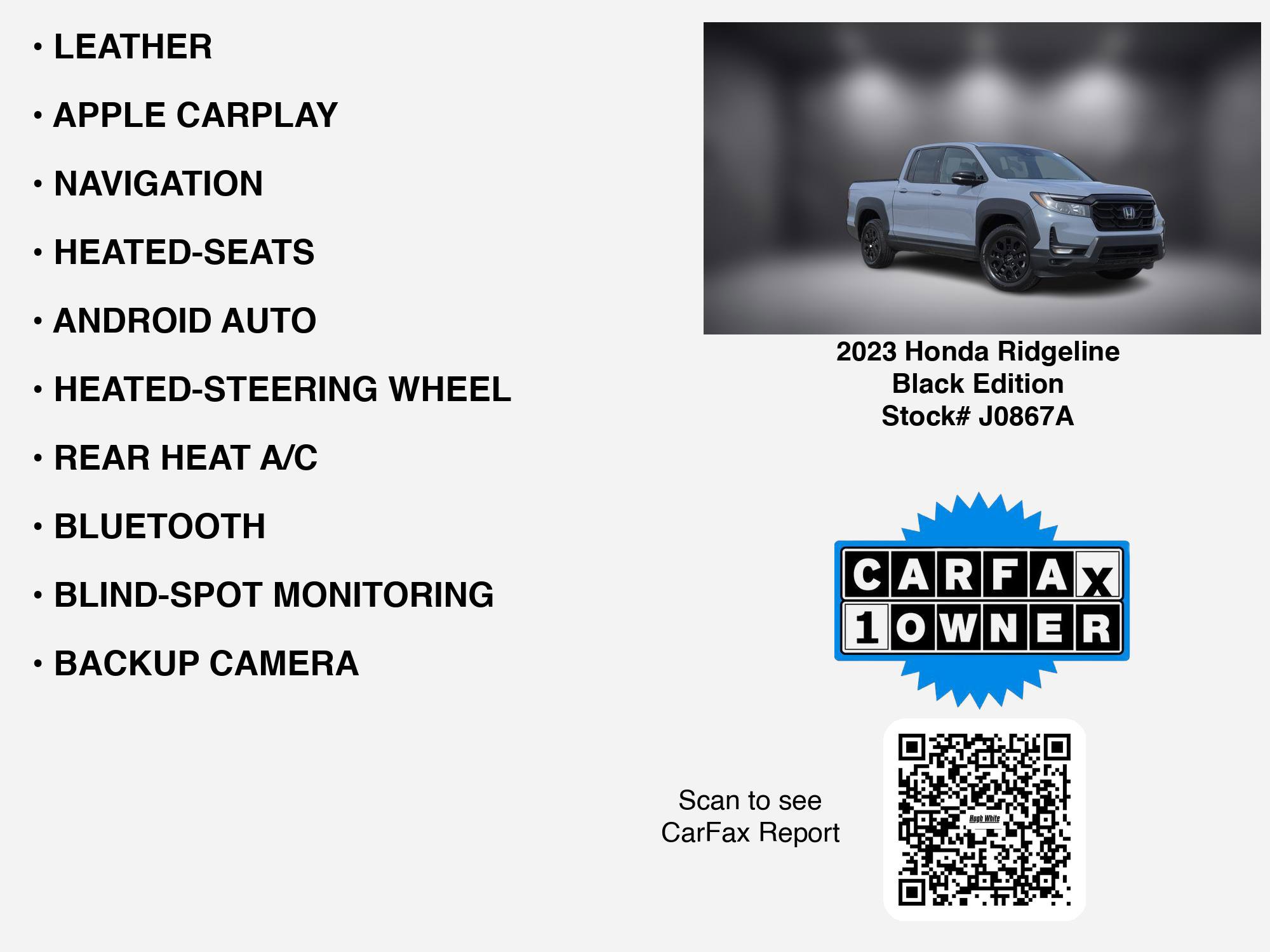 Used 2023 Honda Ridgeline Black Edition image 7