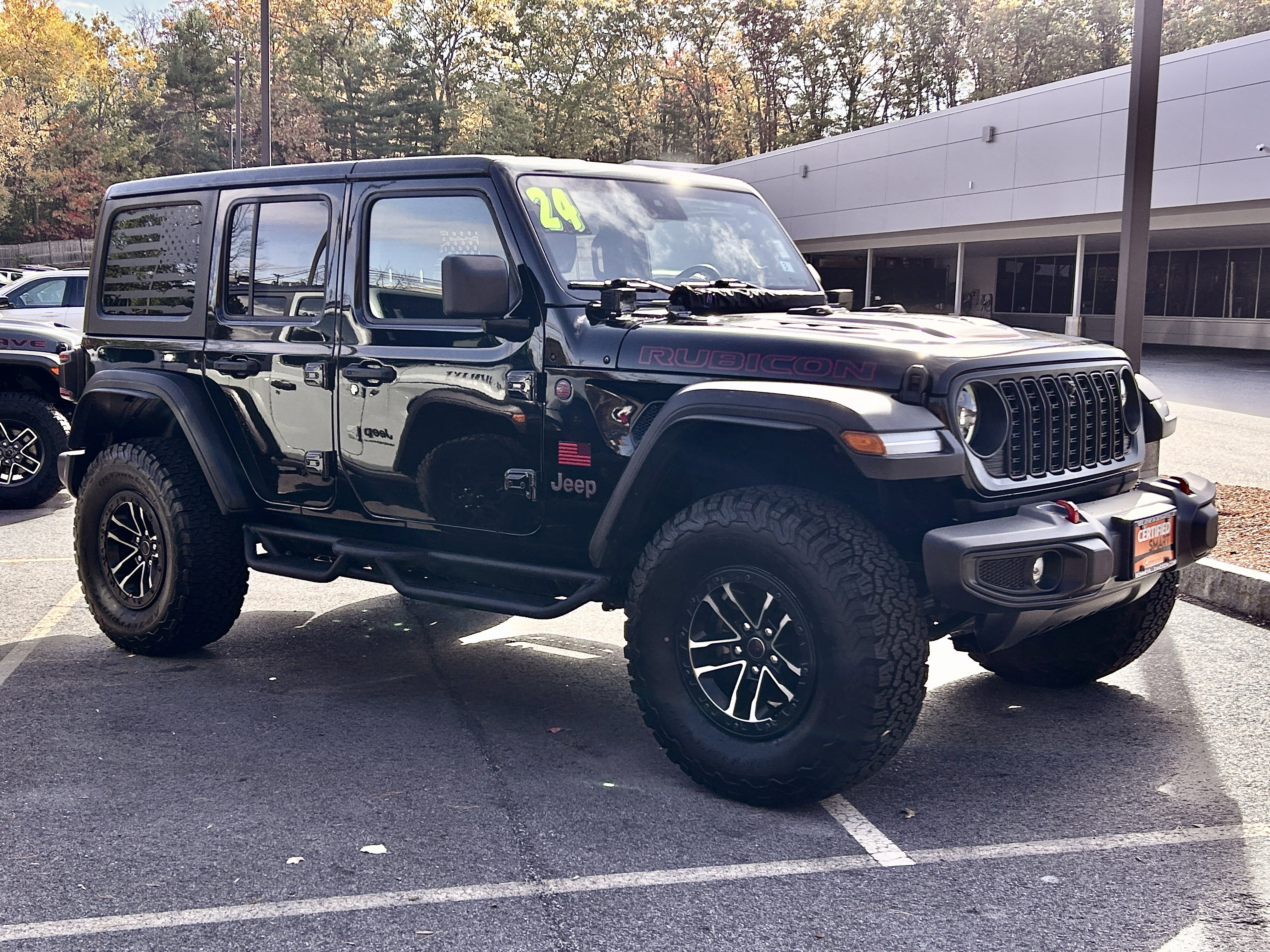 Certified 2024 Jeep Wrangler Unlimited Rubicon w/ XTREMEE 35" Tire Package AWD/4WD image 15