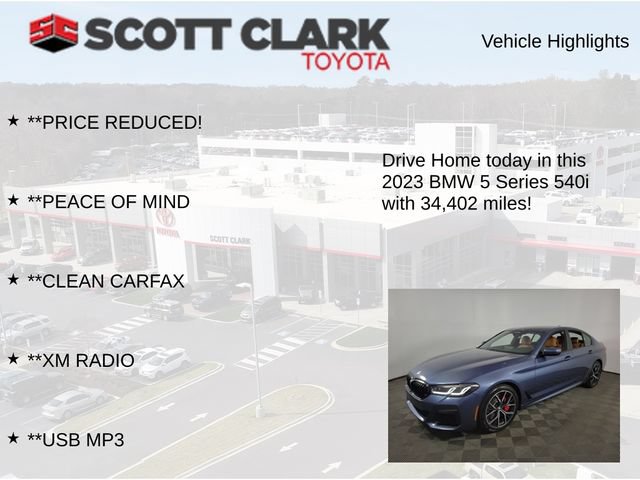 Used 2023 BMW 540i w/ M Sport Package RWD image 8