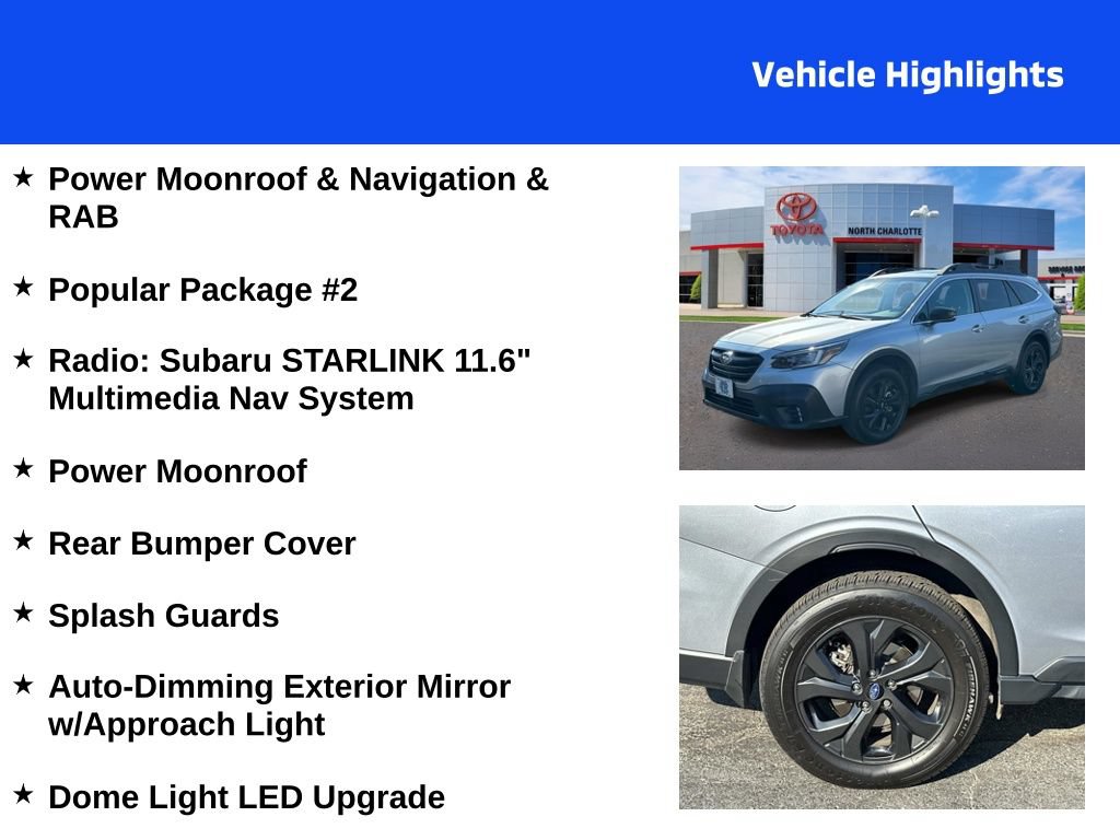 Used 2020 Subaru Outback Onyx Edition XT w/ Popular Package #2 AWD/4WD image 4