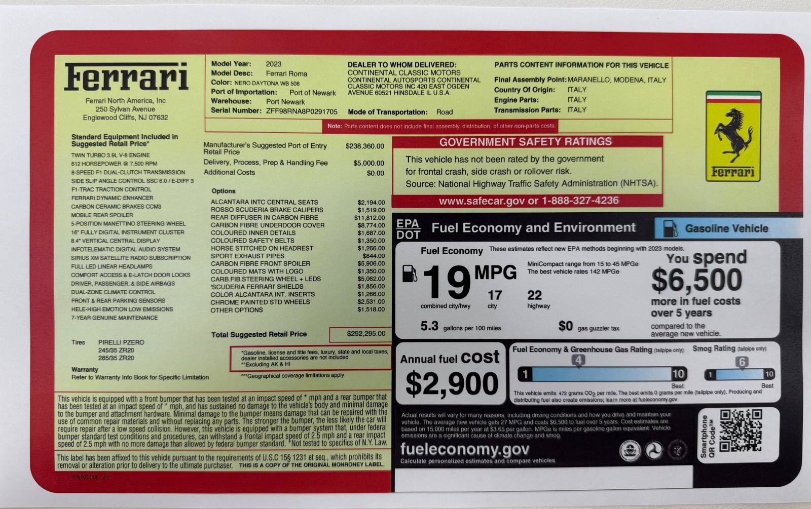 Used 2023 Ferrari Roma RWD image 3