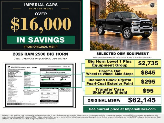 Used 2026 RAM 2500 Big Horn AWD/4WD image 3