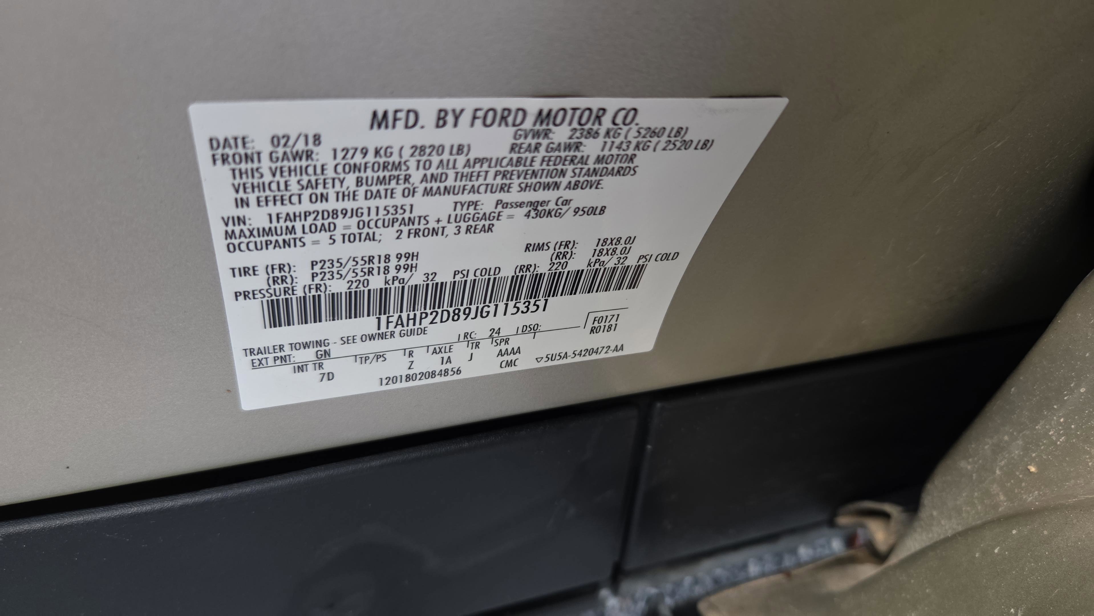 Used 2018 Ford Taurus SE image 16