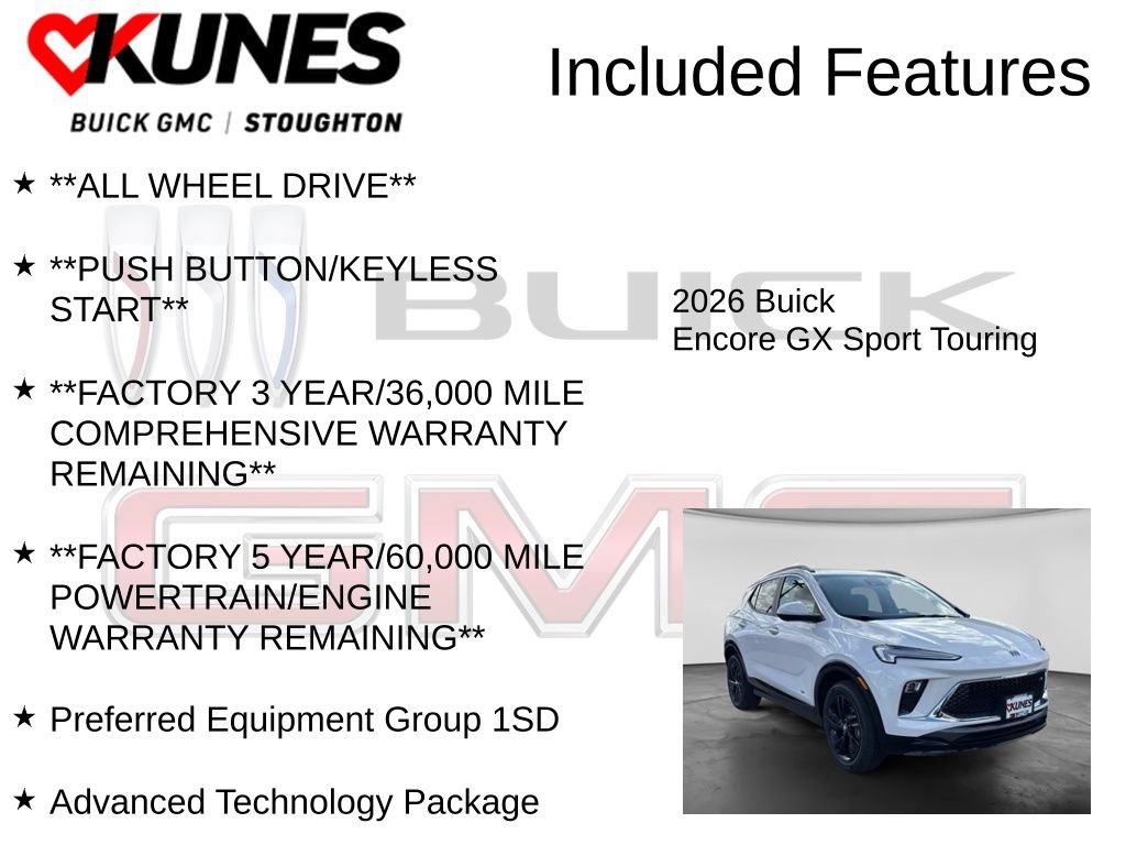 New 2026 Buick Encore GX Sport Touring w/ Advanced Technology Package AWD/4WD image 3