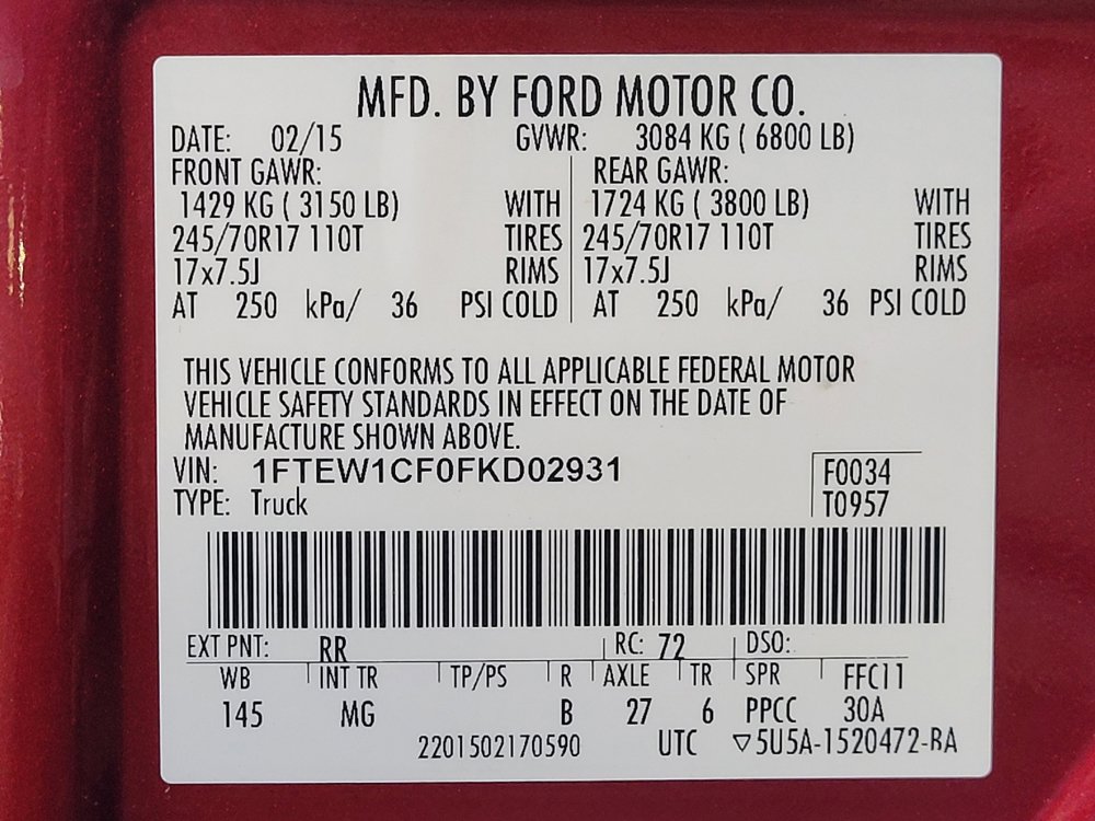 Used 2015 Ford F150 XLT RWD image 33