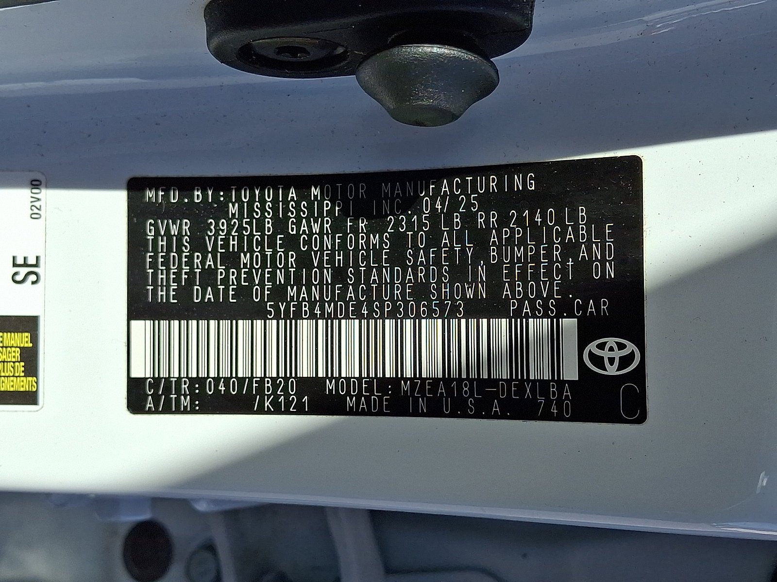 Used 2025 Toyota Corolla LE FWD image 26