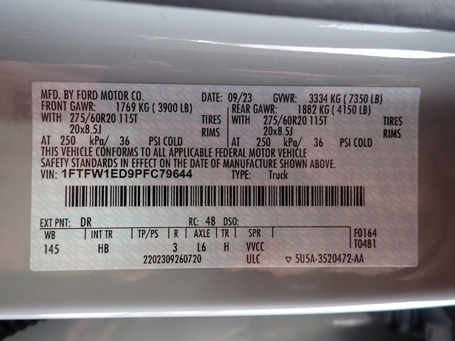 Certified 2023 Ford F150 Lariat w/ Equipment Group 502A High image 23