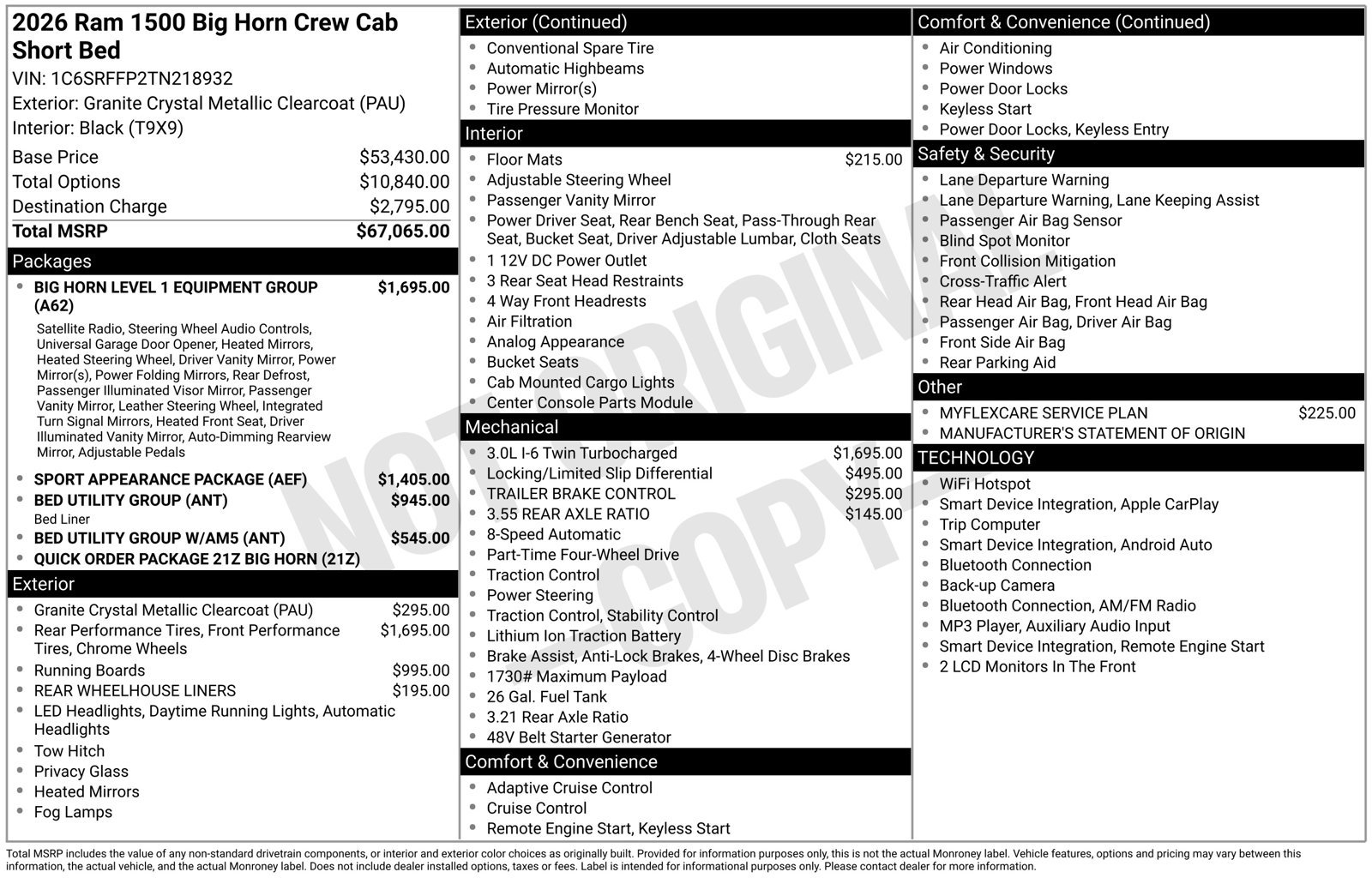 New 2026 RAM 1500 Big Horn AWD/4WD image 33