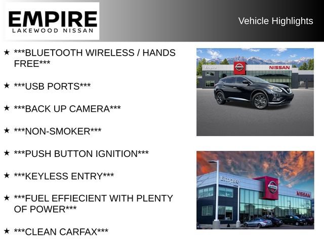Used 2018 Nissan Murano SV w/ Premium Package FWD video 2