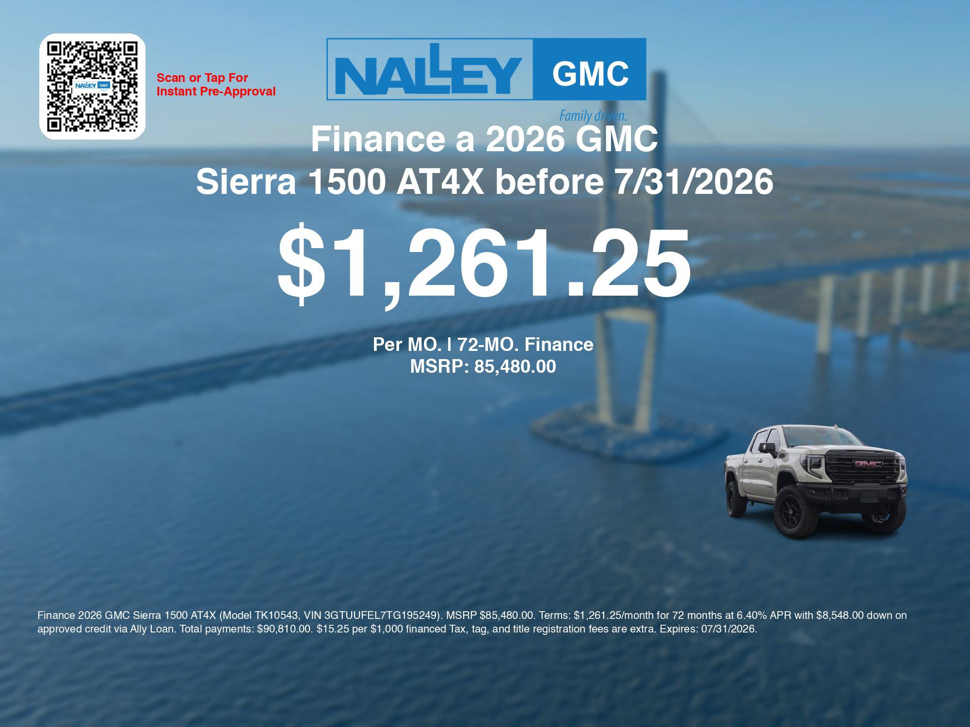 New 2026 GMC Sierra 1500 AT4X AWD/4WD image 6