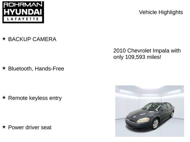 Used 2010 Chevrolet Impala LS FWD image 7