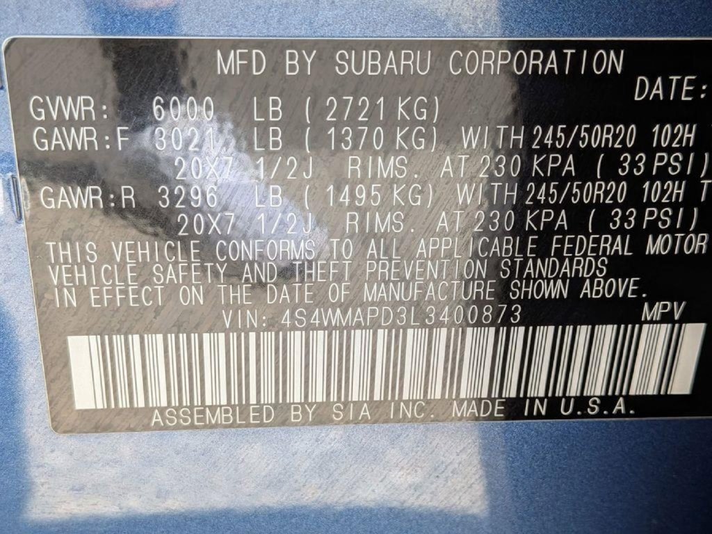 Used 2020 Subaru Ascent Limited w/ Technology Package AWD/4WD image 36