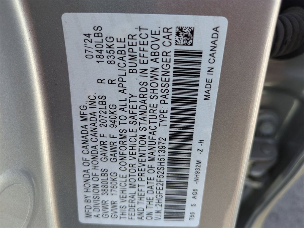 Used 2025 Honda Civic Sport image 30