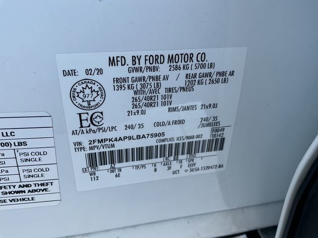 Used 2020 Ford Edge ST w/ Equipment Group 401A image 54