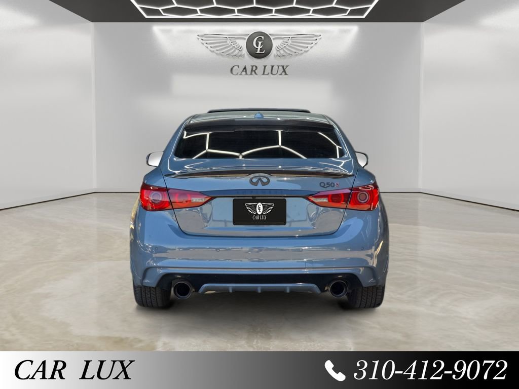 Used 2022 INFINITI Q50 Red Sport 400 w/ Carbon Fiber Package image 4
