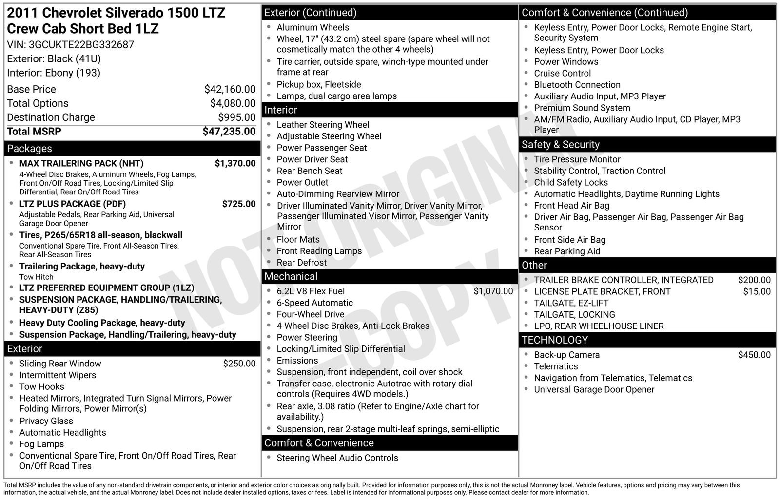 Used 2011 Chevrolet Silverado 1500 LTZ w/ Max Trailering Pack image 35