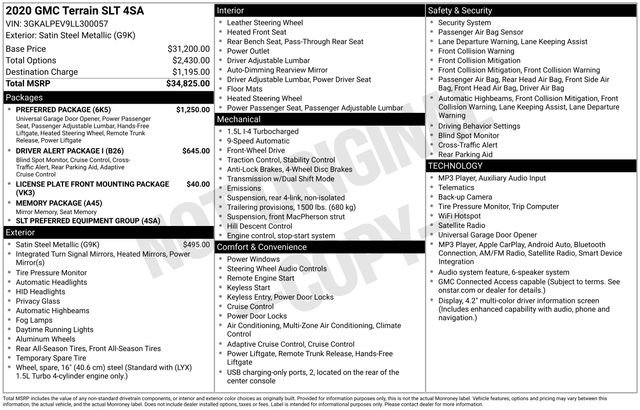 Used 2020 GMC Terrain SLT w/ Preferred Package image 29