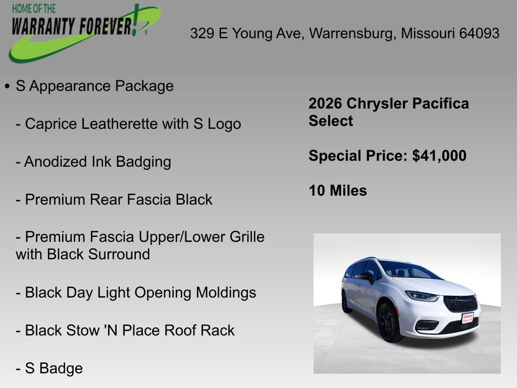 New 2026 Chrysler Pacifica Select image 4