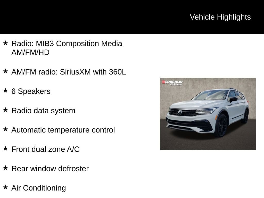 Used 2022 Volkswagen Tiguan SE R-Line AWD/4WD image 2