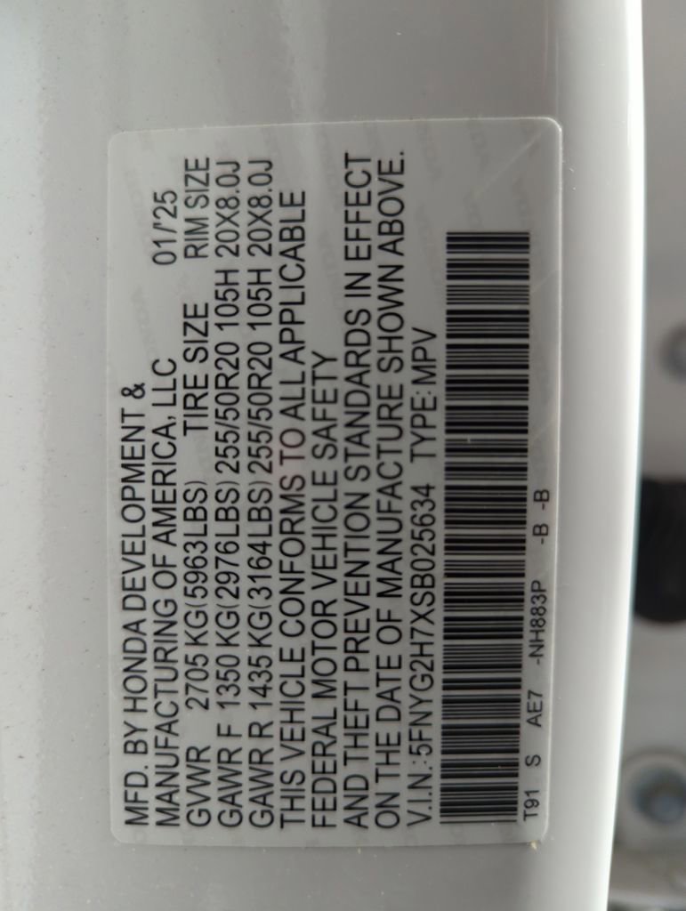 Certified 2025 Honda Pilot Touring image 25