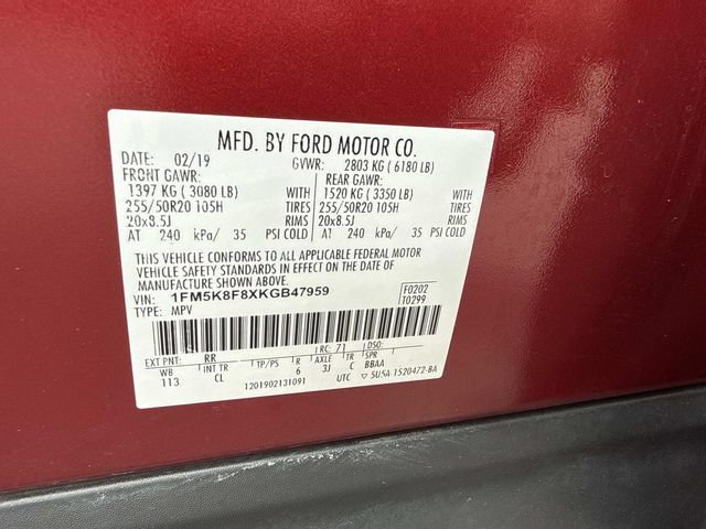 Used 2019 Ford Explorer Limited w/ Class III Trailer Tow Package AWD/4WD image 29