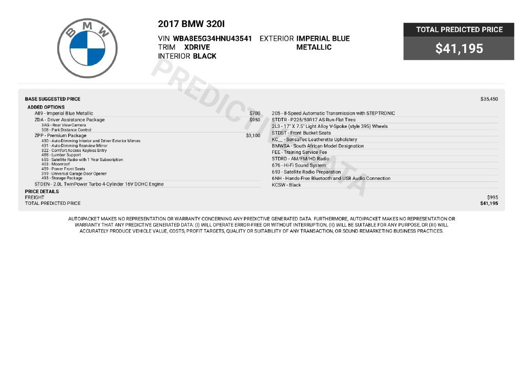 Used 2017 BMW 320i xDrive Sedan AWD/4WD image 6