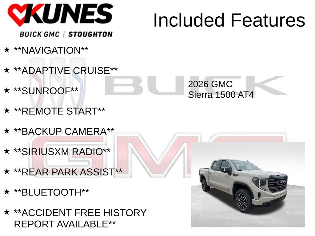 New 2026 GMC Sierra 1500 AT4 w/ AT4 Premium Package image 2