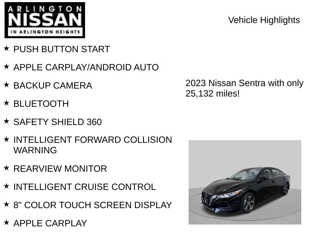 Used 2023 Nissan Sentra SV w/ All-Weather Package FWD image 8