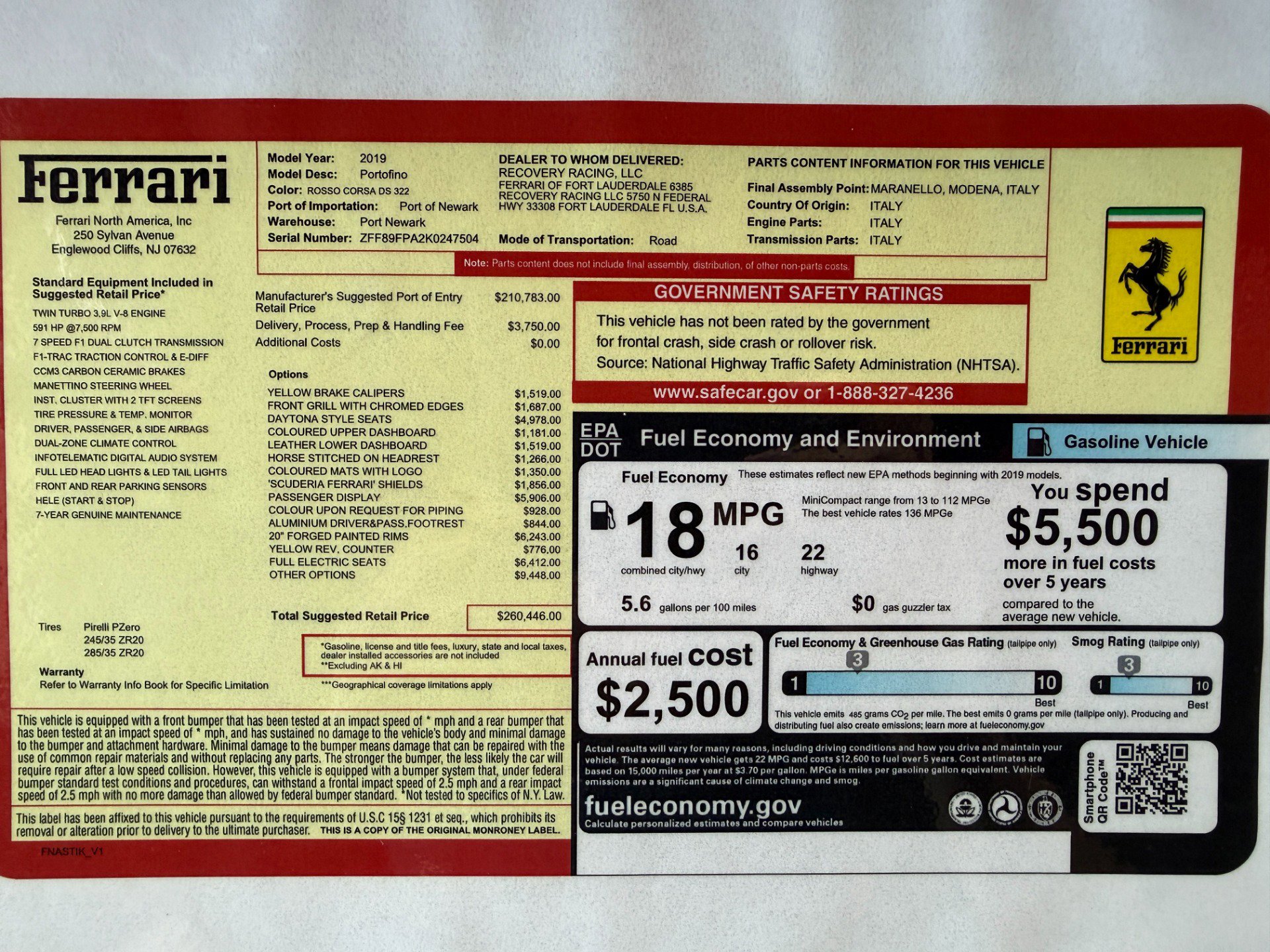 Used 2019 Ferrari Portofino RWD image 24